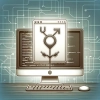 A minimalist digital illustration featuring a NeoVim editor on a computer screen with lines of code, and a small, symbolic representation of a plug-in